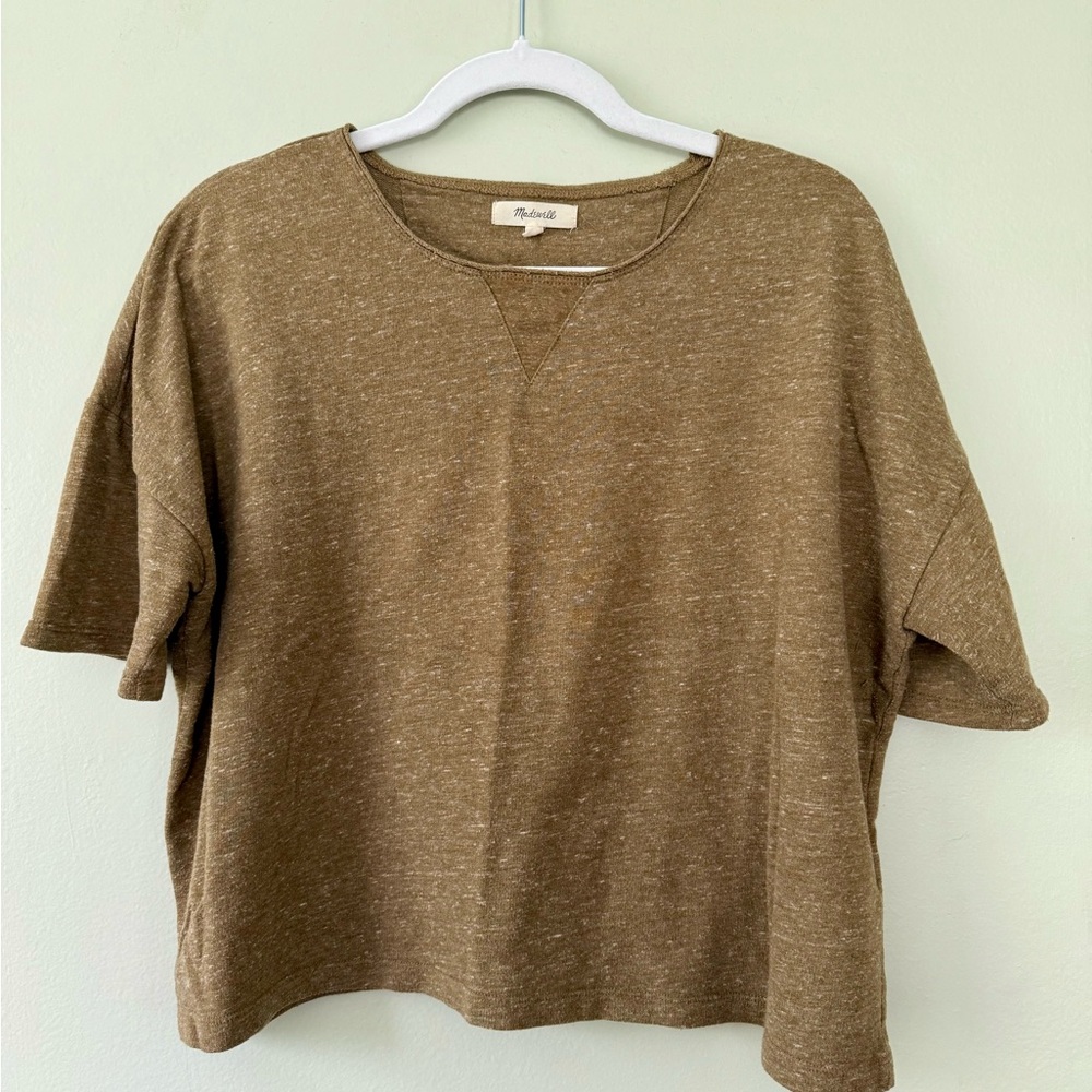 Madewell Olive Green Short Sleeve Top